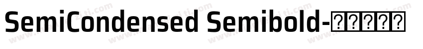 SemiCondensed Semibold字体转换